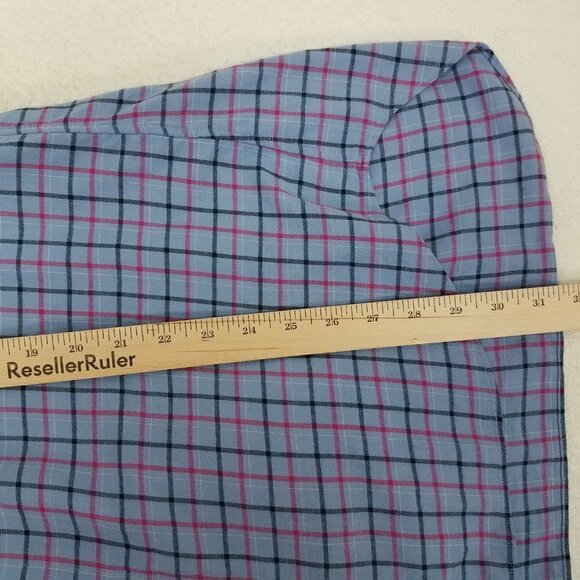 NEW Bonobos Men's XL Slim Fit Long Sleeve Button Up Plaid Shirt Blue - Picture 11 of 11